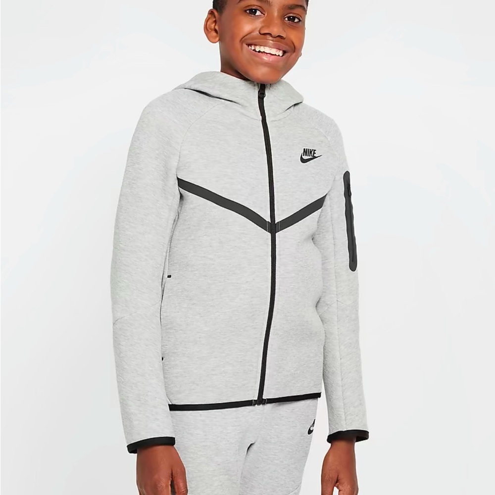 Nike sportswear tech fleece big kids zip up hoodie